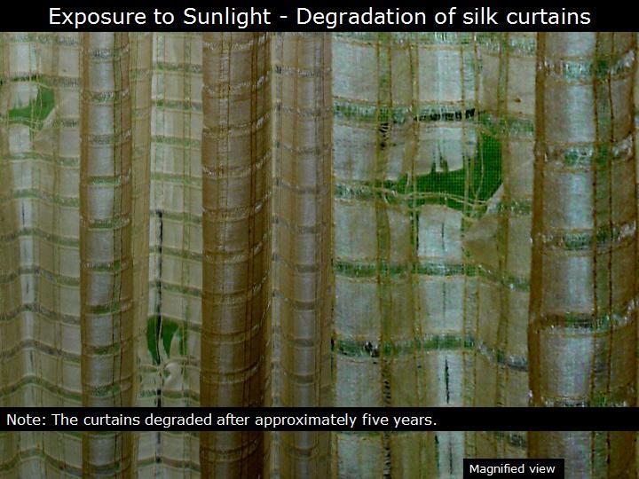 Fiber Properties Terminology Resistance to Sunlight o Silk, nylon are not