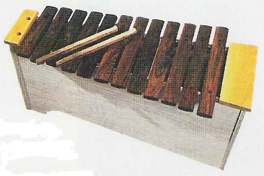 Xylophones and chime bars make a sound when they are hit.