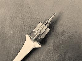 5mm bullet tip reamers. Large tibial tower reamer sleeve is utilized for 13mm 20mm bullet tip reamers.