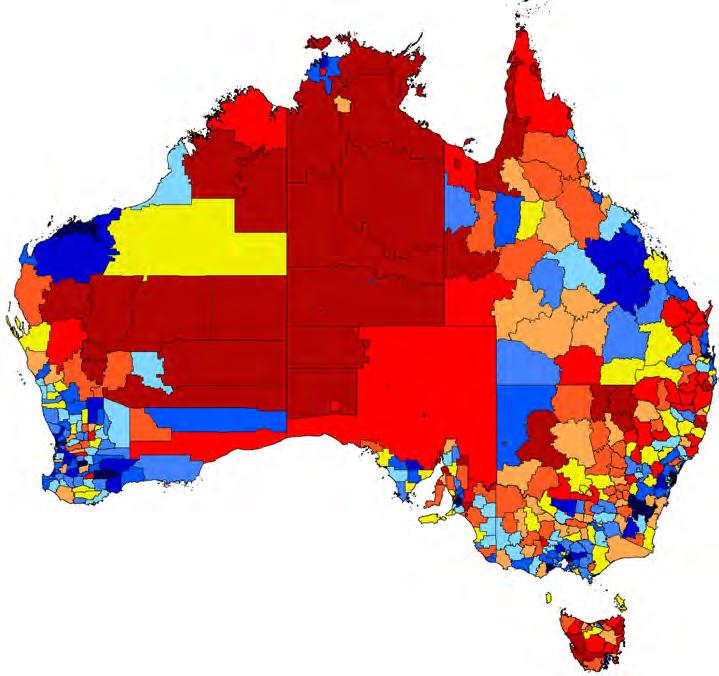 Demographics, Trends and Socio-Economic Status Map 2.1 NT Index of Relative Social Disadvantage (IRSD) by SLA (including Darwin and Alice Springs detailed maps) Source: ABS 9 Map 2.