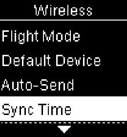 Wireless Communication and Meter Pairing 6 Sync Time Sync Time Select whether to synchronize the time and