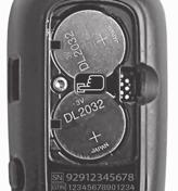 Put the battery door back in place and snap it closed. NOTE The meter uses two 3-volt lithium batteries, coin cell type CR2032.
