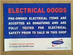 Posters Keep your customers informed about accepting electrical