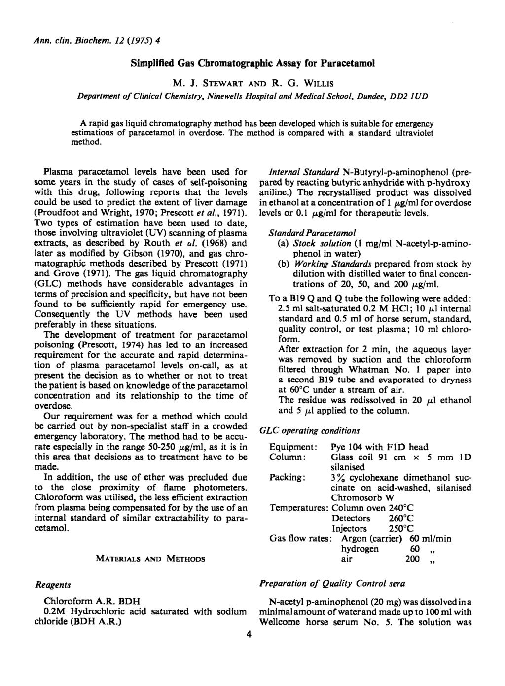 Ann. clin. Biochem. 12 (1975) 4 Simplified Ga