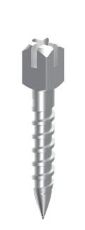 18 a EURO POST Titanium or stainless steel post intended for carrying out a conservative restoration on damaged teeth by direct technique.