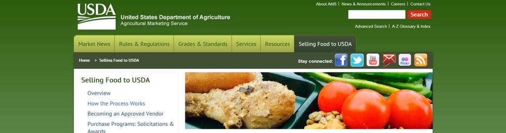 Identifying the USDA Foods Vendors The SDA and