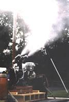 35 Plate 5: A fogging machine spraying insecticide for malaria control. 2.