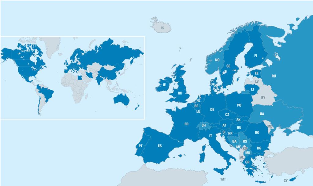 EB-CLINET Partners/Countries (September 2014) EB-CLINET Partners: 61 EB-CLINET Countries: 50 Europe (34) Austria Luxembourg Belgium Macedonia Bosnia Herzegov.
