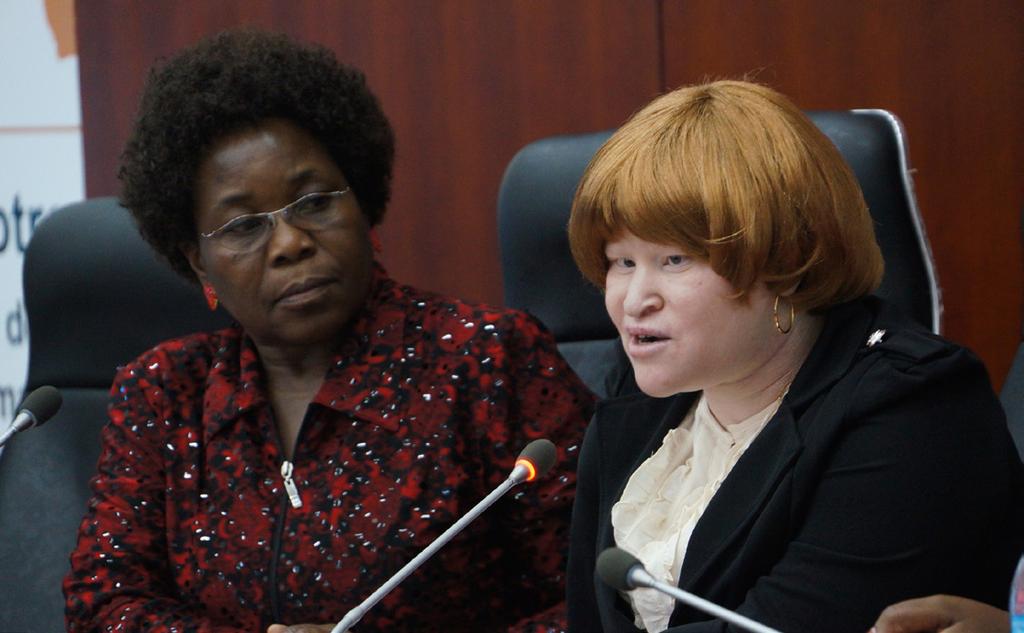 rights by persons with albinism by the Human Rights Council. Inspired by her experiences as a person with albinism, Ms.