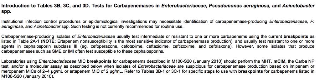 Is testing for carbapenemase necessary?