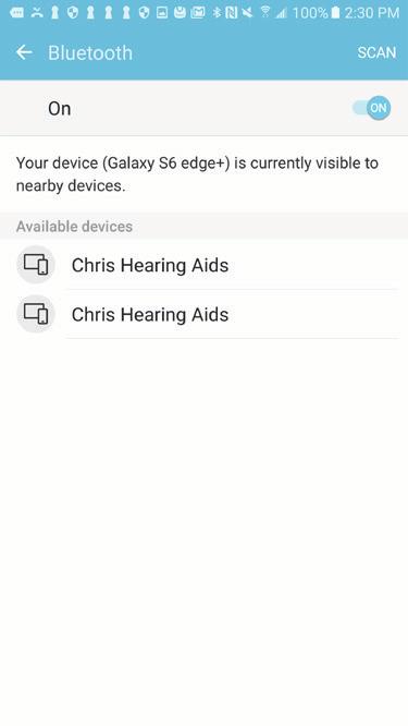 ANDROID Connectivity for Android Devices In order to use the TruLink app, you must first pair your hearing aids with your Android device.