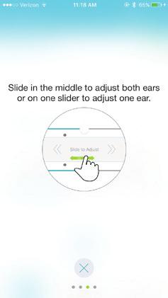 You can also verify this connection by accessing the Accessibility shortcut (triple click the Home button) and making sure that your hearing aids have been detected.