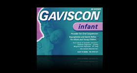 Gaviscon Infant Contains Sodium alginate and magnesium alginate Helps to prevent