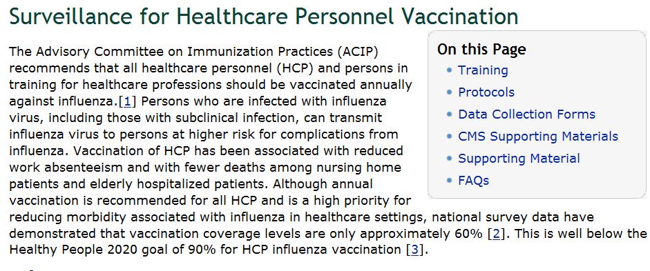 The NHSN Website http://www.cdc.gov/nhsn/acute-care-hospital/hcpvaccination/index.
