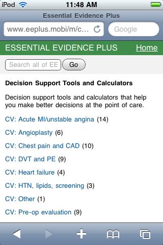 Decision Support Tools These calculators are truly decision support tools in that they influence how a case is managed.