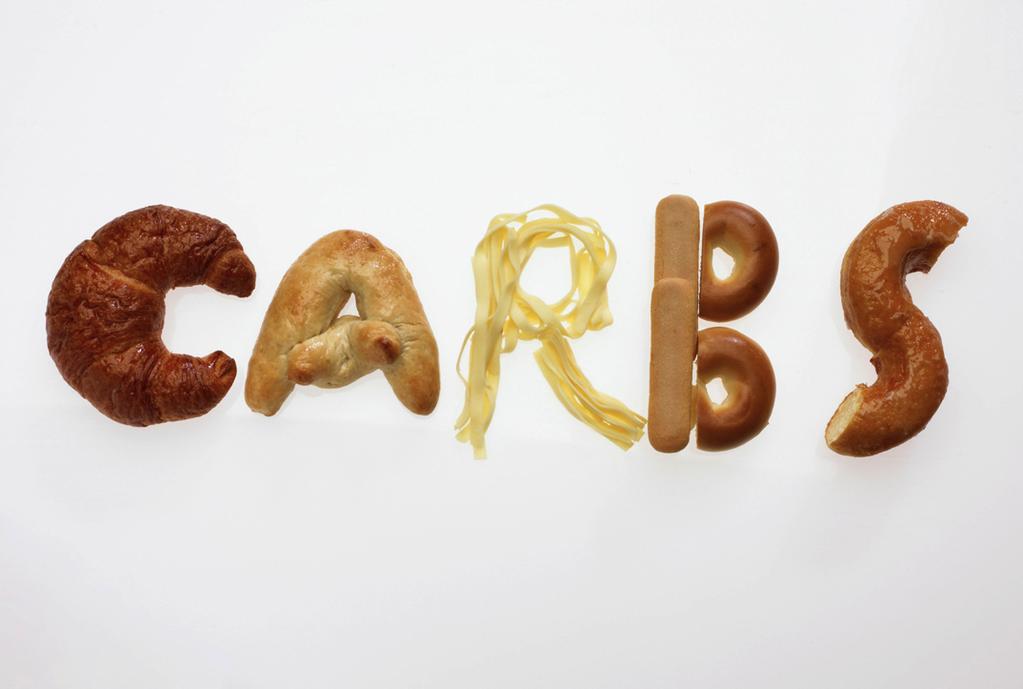USDA recommends 45-65% of total caloric intake come from CHO.