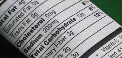 0 B O X Label Language Food labels can help you choose items lower in sodium, saturated fat, trans fat, cholesterol, and calories and higher in potassium and calcium.