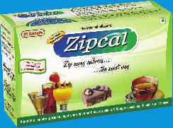 Nutraceutical/ Dietary Supplement ZIPCAL Sucralose Drops (No calorie artificial sweetener) 1 drop is equal to one teaspoonful of sugar and has no calories ZIPCAL Sucralose Powder Sachet (No calorie