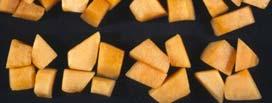 C (6 F) Air % O Air + % CO % O + % CO Soluble Solids (%) Sugar loss in fresh-cut cantaloupe at C may be considerable, but Soluble solids do not change much; Sugar loss typically is not as