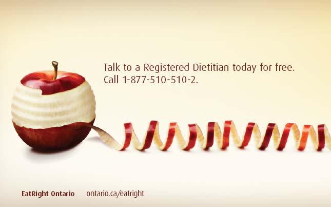 EatRight Ontario Reliable nutrition information for families and