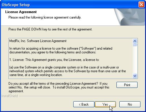 4. Read the Software License Agreement.