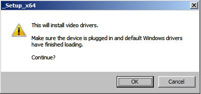 On the Video Driver Setup screen, click Install Video
