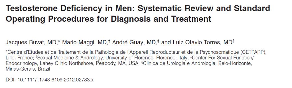 Recommendation 11: Combination therapy with T and PDE5- Is (EBMl1b). Evidence is emerging suggesting a therapeutic synergism with the combined use of Tth and PDE5-Is in men with ED and low T.