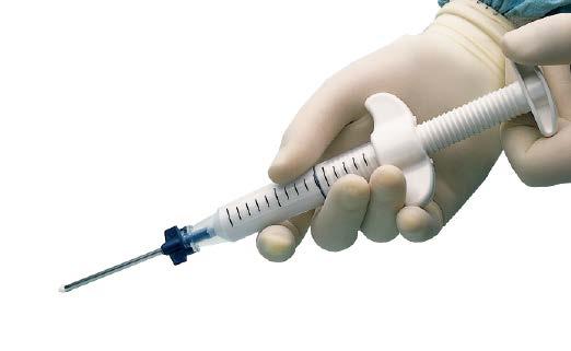 Implantation 1 Select injection method Using one of the following methods, implant Norian Drillable Inject: a. Standard injection Slowly push the plunger. Every click corresponds to approximately 0.