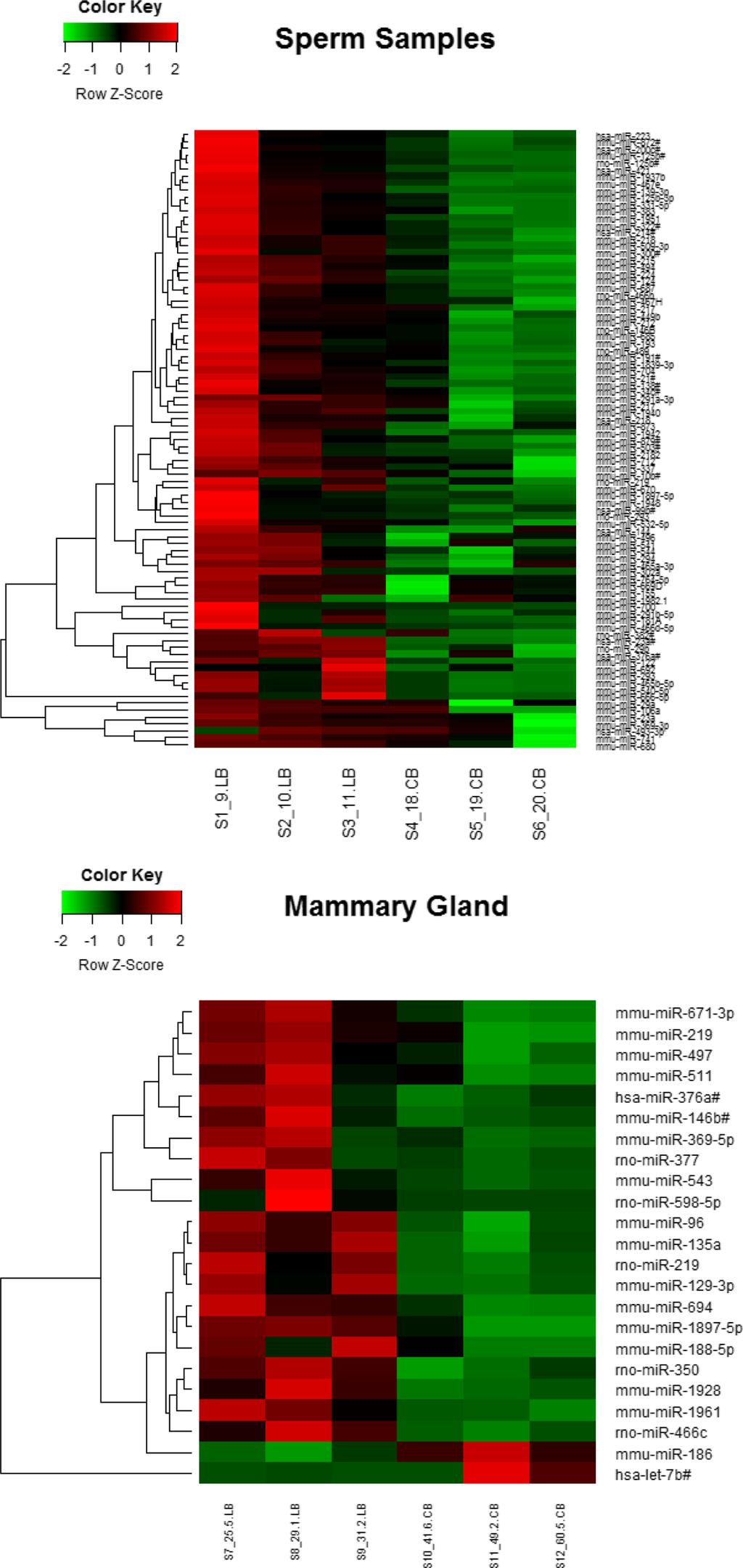 Fontelles et l. Brest Cncer Reserch (216) 18:71 Pge 9 of 13 A B Fig. 5 Het mp of microrna (mirna or mir) expression profiles.