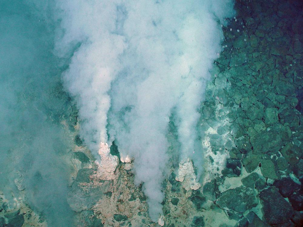 Underwater Vents Release Organic Molecules Around 4-billion years ago hot underwater vents flowed into this