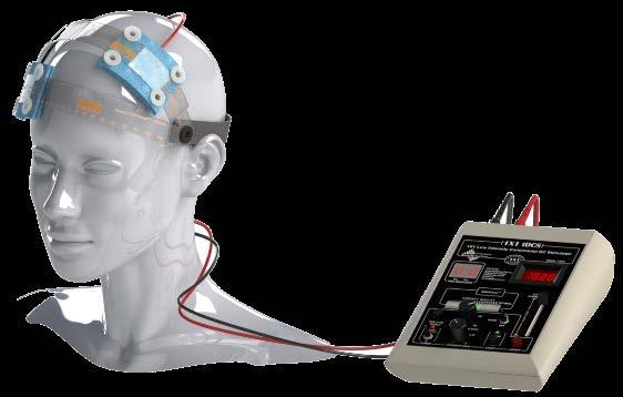 Transcranial electro and magnetic stimulation Transcranial electro stimulation is a form of neurostimulation that uses constant, low current delivered to the brain area of interest via electrodes on