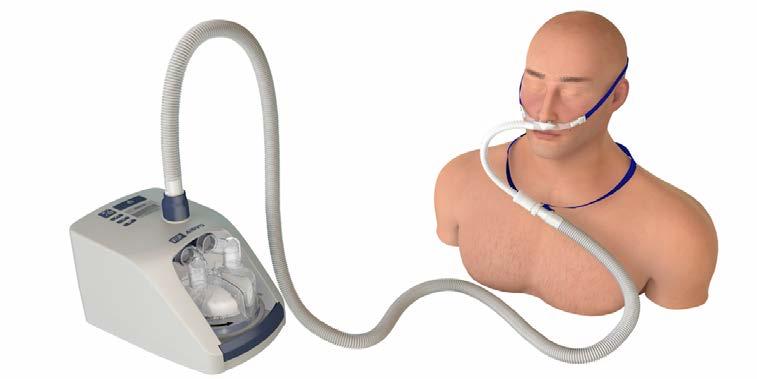 Treatment Plan BiPAP - non compliant, cited the mask Alternative: Nasal insufflation via nasal cannula (HNFT) -Warm and humidified
