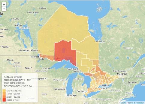Section 3 Geographic variation How do opioid prescribing, use, safety, and mortality vary across Ontario?