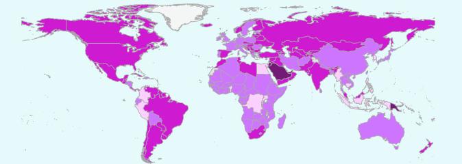 Global Trend in Type 2 diabetes 1980 2008 From: The Global Burden of