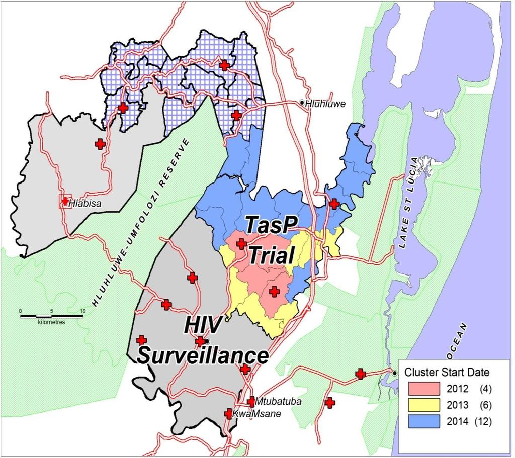 Hlabisa sub-district, with the Africa Centre HIV surveillance