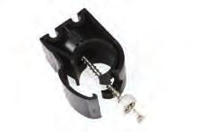 FLAT SURFACE INSTALLATION Ceiling or wall mount Clip has 5/16 thru