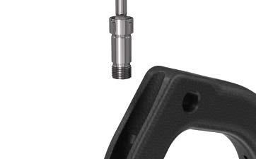 Pass the connecting screw through the insertion handle and securely tighten with the ball hexagonal screwdriver. Remove the hexagonal screwdriver.