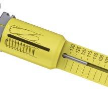 Blade or screw length is read directly from the