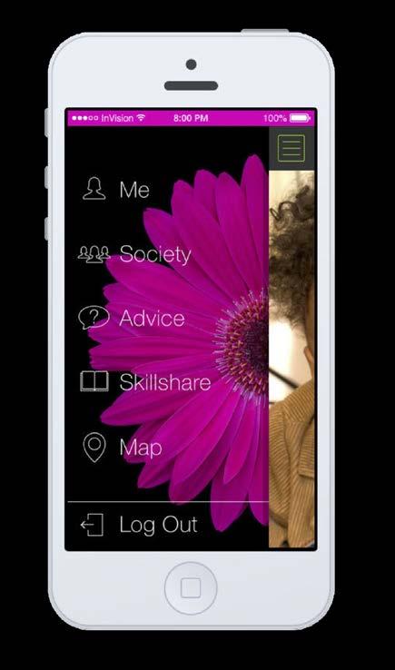 The BOLD Society Crafted as a Secure and Dynamic Smart Phone App The Society is a national virtual health and selfempowerment community, creating a Sisterhood of women across generations.