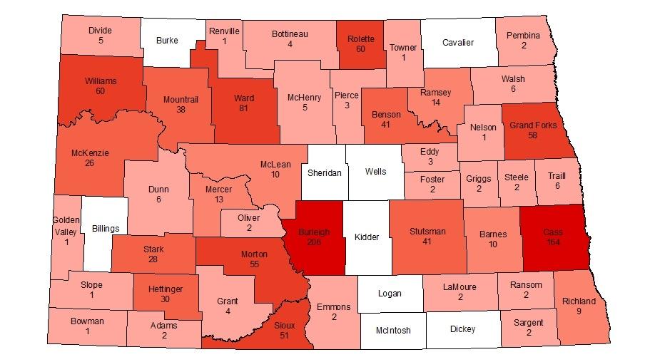 Sioux County Reported the Highest Rate of