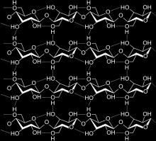Cellulose (polysaccharide) 7,000-15,000 glucose molecules per
