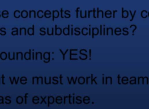 subdisciplines? The answer is a resounding: YES!