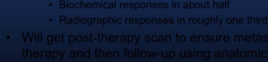Radiographic responses in roughly one third Will get