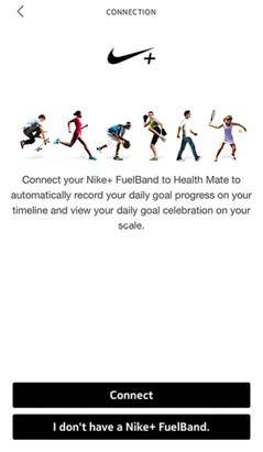 Connecting to Nike+ To connect your Nokia account to your Nike+ account, perform the following
