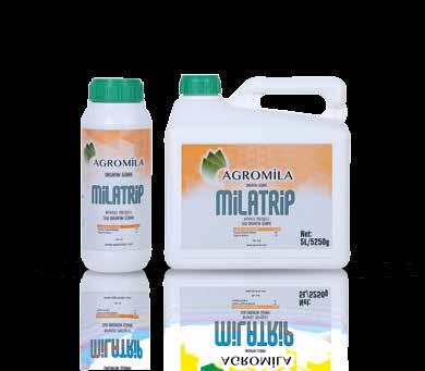 MİLATRİP MİLATRİP contains a very effective formula completely derived from special and exotic plant extracts that helps the plant gain immunity against flying pests.