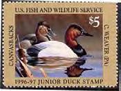 JUNIOR DUCK STAMPS Prices are for Fine - Very Fine, Never Hinged. Very Fine quality can be found on our website: www.brookmanstamps.com No. Description F-VF JDS A 1992 $10 Sheet of 9... 70.