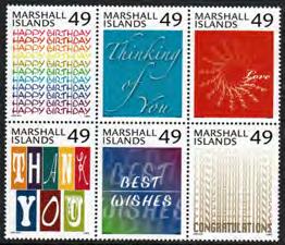 MARSHALL ISLANDS 2014-15 ISSUES 2014 COMMEMORATIVES Mint Sheet F-VF No. Description (Size) NH NH 1072/1100 2014 Commemoratives #1072-73,77-82,85-89, 1095-1100 (19)..... 235.