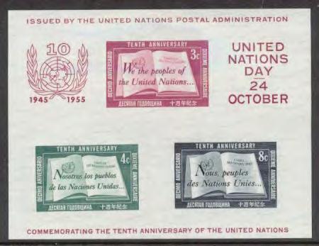 UNITED NATIONS Prices are for Fine to Very Fine, Never Hinged. Add 25% for Very Fine, Never Hinged quality. (Minimum 10 per stamp for Very Fine). Se-tenants are attached unless noted.