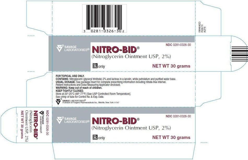 PACKAGE LABEL PRINCIPAL DISPLAY PANEL APPLICATOR SHEET NITRO-BID (Nitroglycerin Ointment USP, 2%) INCHES ½ 1 1 ½ 2 CENTIMETERS 1.25 2.