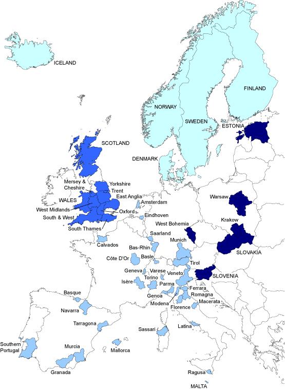 EUROCARE Nordic countries South and West
